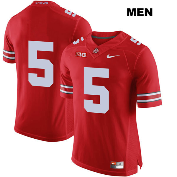 Ohio State Buckeyes Men's Baron Browning #5 Red Authentic Nike No Name College NCAA Stitched Football Jersey JP19G18ML